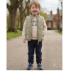 J15568: Boys Bench Padded Gilet, Sweatshirt & Denim Jean Outfit (2-6 Years)